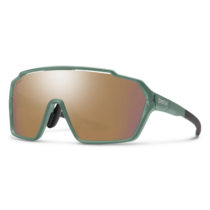 SMITH, Shift Mag, Alpine Green + ChromaPop Rose Gold Mirror Lens