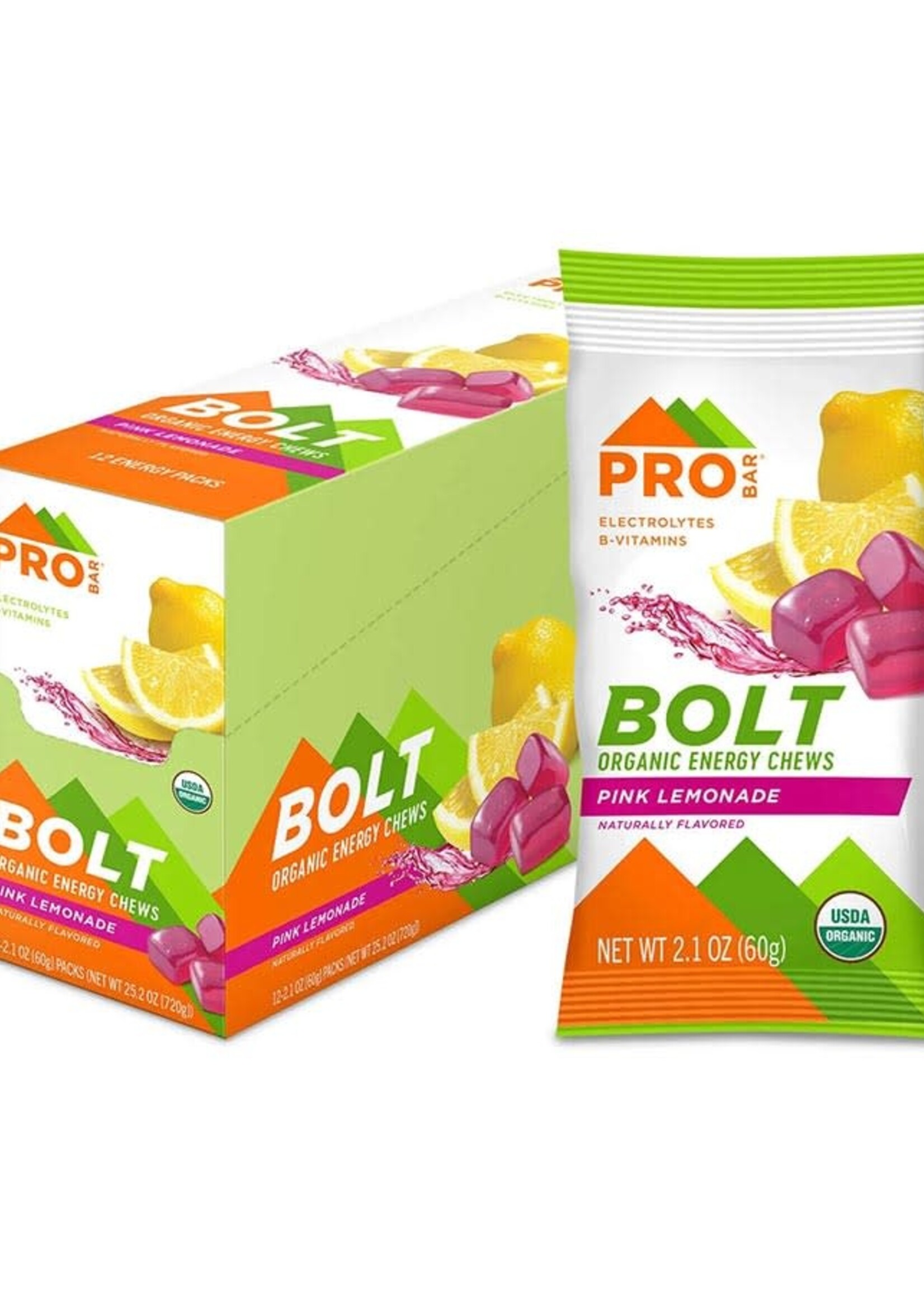 ProBar ProBar, Bolt, Chews, Pink Lemonade, 12pcs single