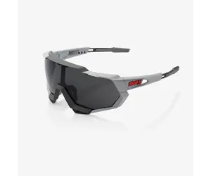 100%, Speedcraft, Soft Tact Stone Grey/Smoke Grey Lens - The Cyclery