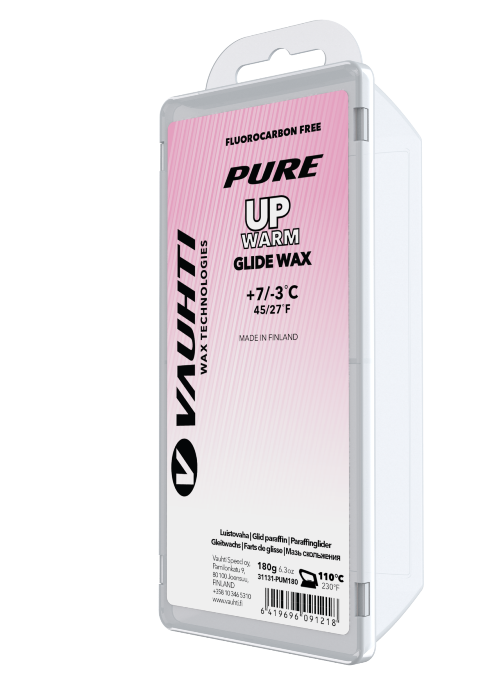 Vauhti VAUHTI, Pure UP Glide Wax 180g Block