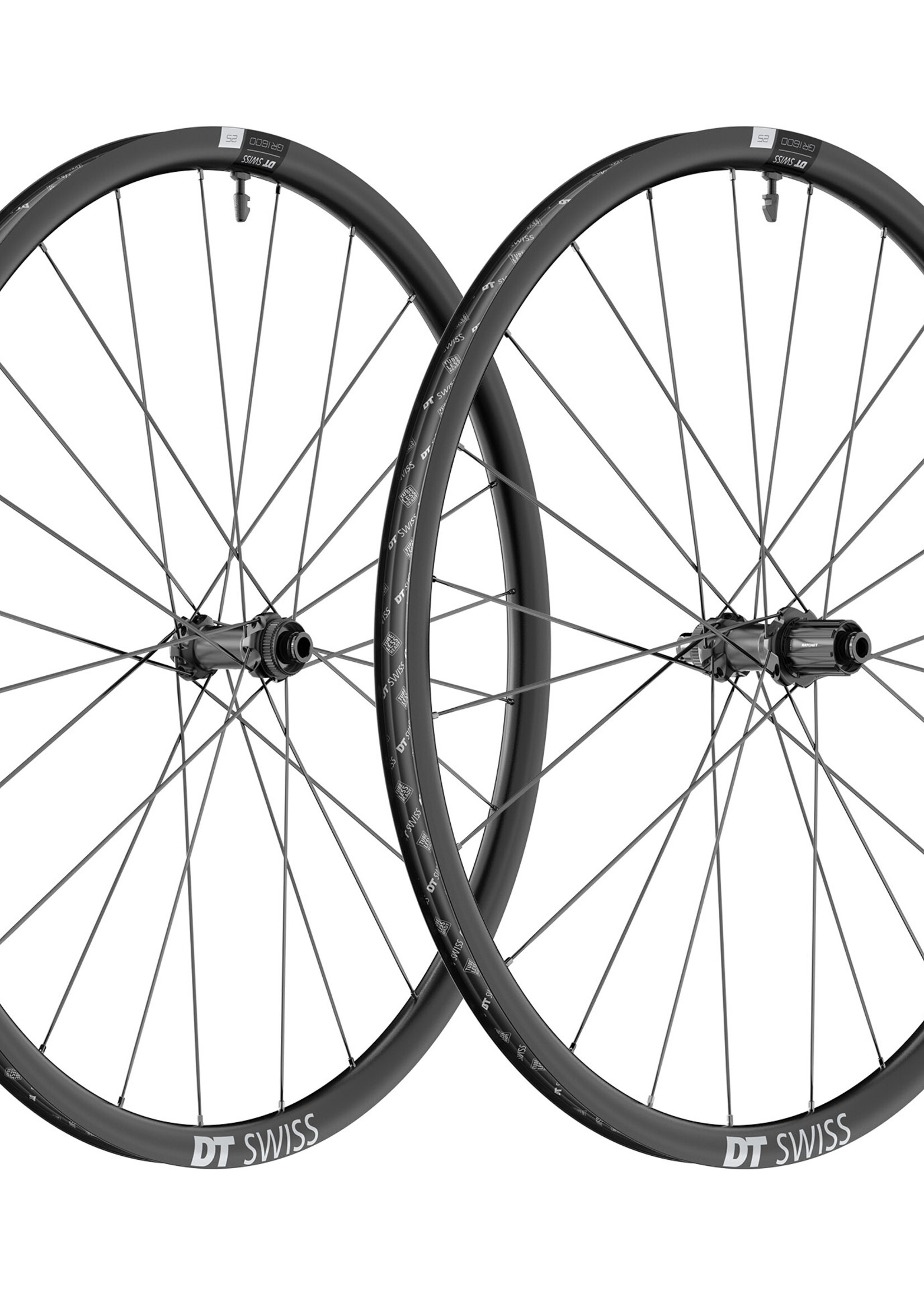 DT SWISS DT SWISS, GR 1600 SP 700C CL 25 12/100, 12/142 SH11  - WHEELSET black