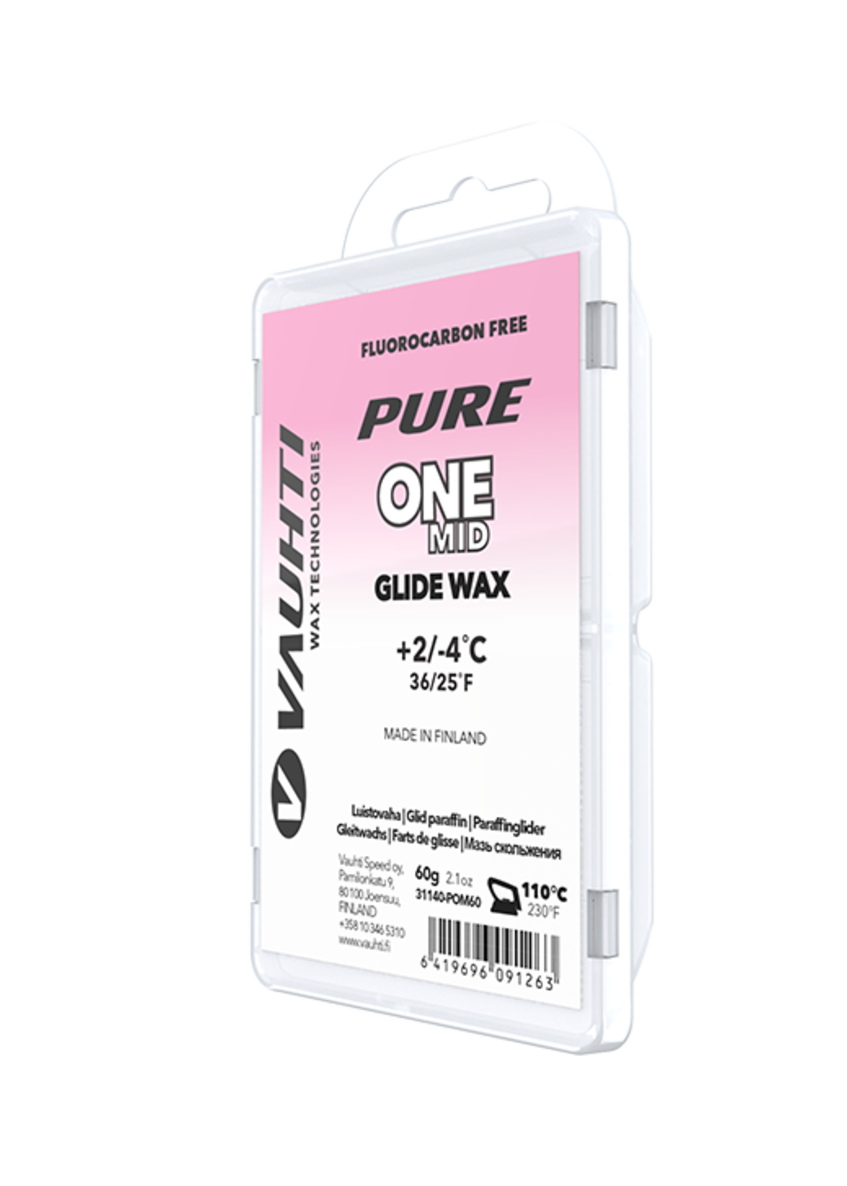 Vauhti VAUHTI, Pure ONE Glide Wax 180g bulk Block