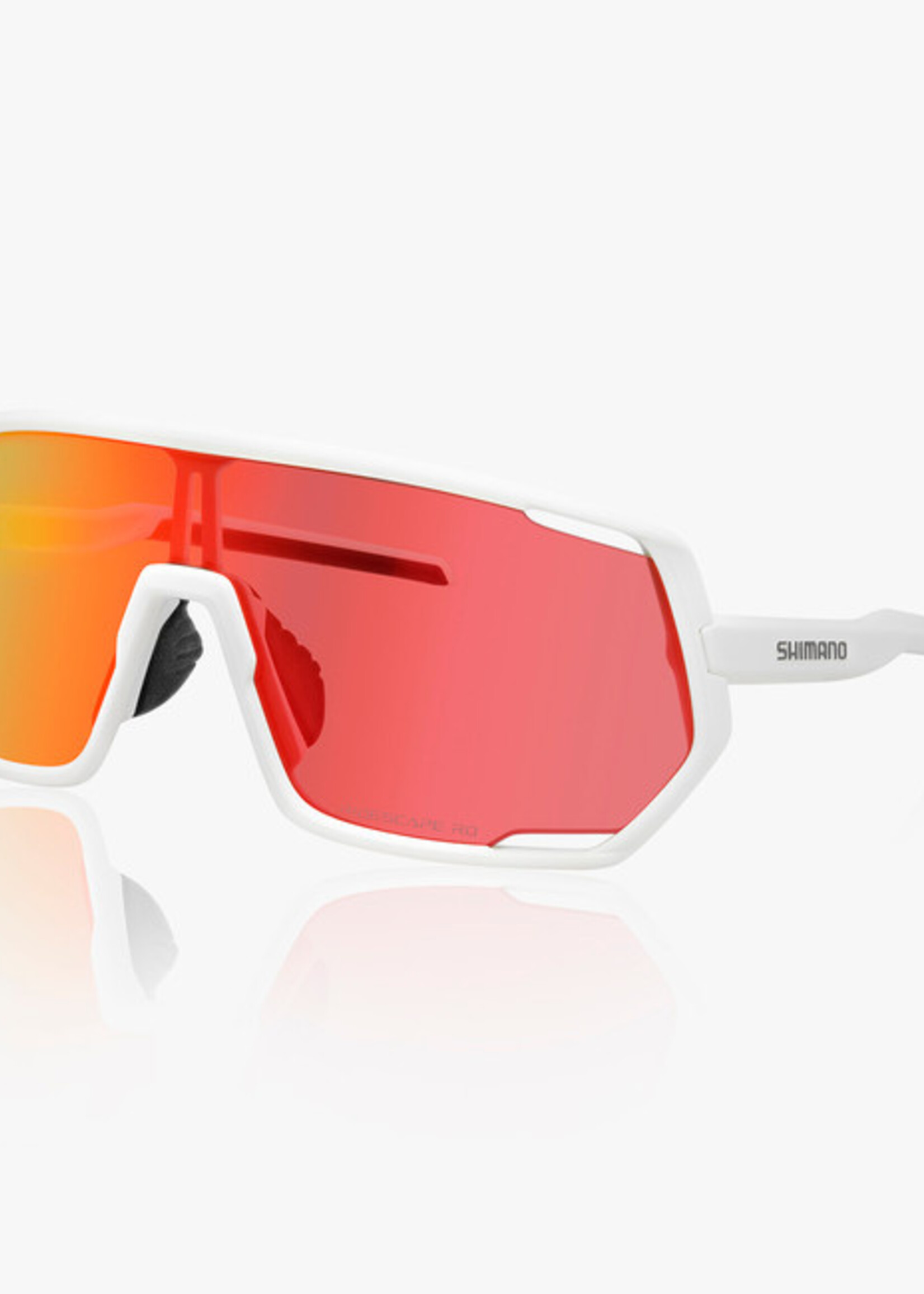 Shimano SHIMANO, Technium 2, Matte White Frame, Ridescape Road Lens/Clear Spare