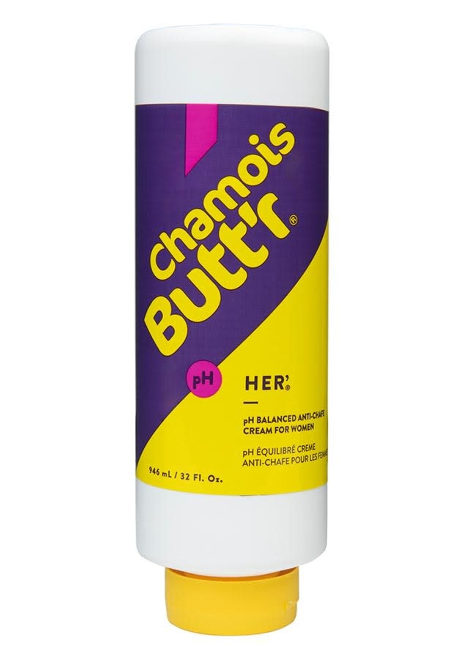 Chamois Butt'R Chamois Butt'R, Her, Bottle with flip-top cap, 32oz/946ml