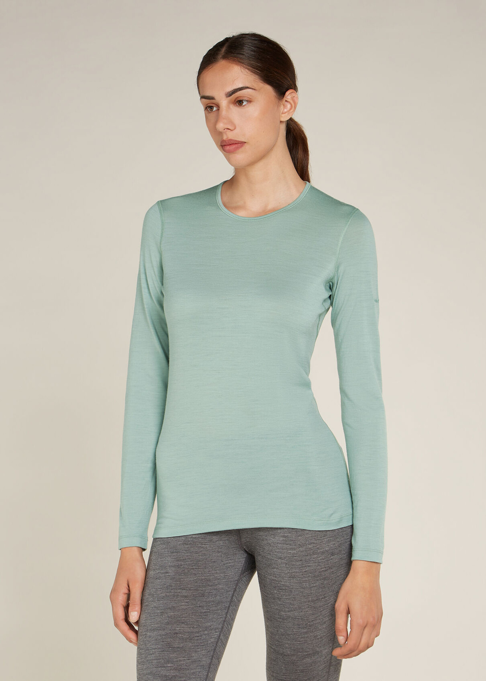 Icebreaker ICEBREAKER, Women's Merino 200 Oasis LS Crewe Cloud Dye