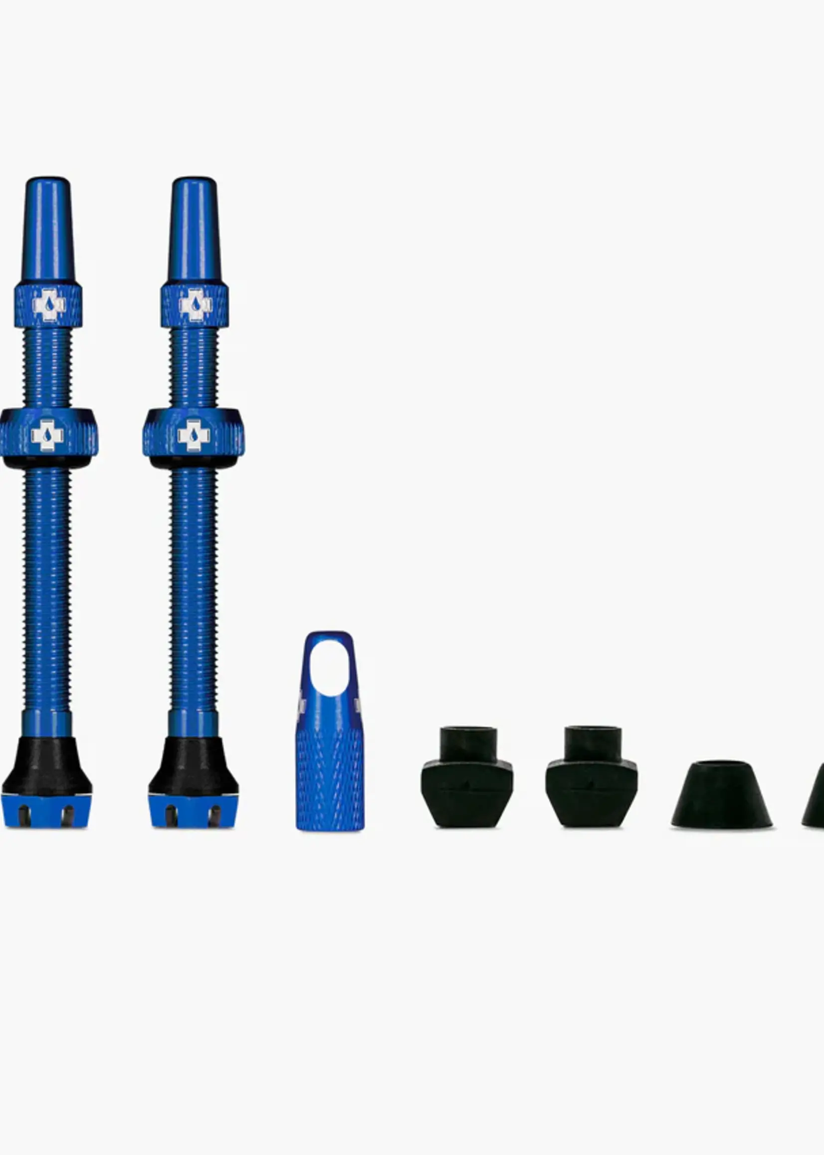 Muc-Off Muc-Off, V2, Tubeless Valve, Presta, 60mm, Blue, Pair