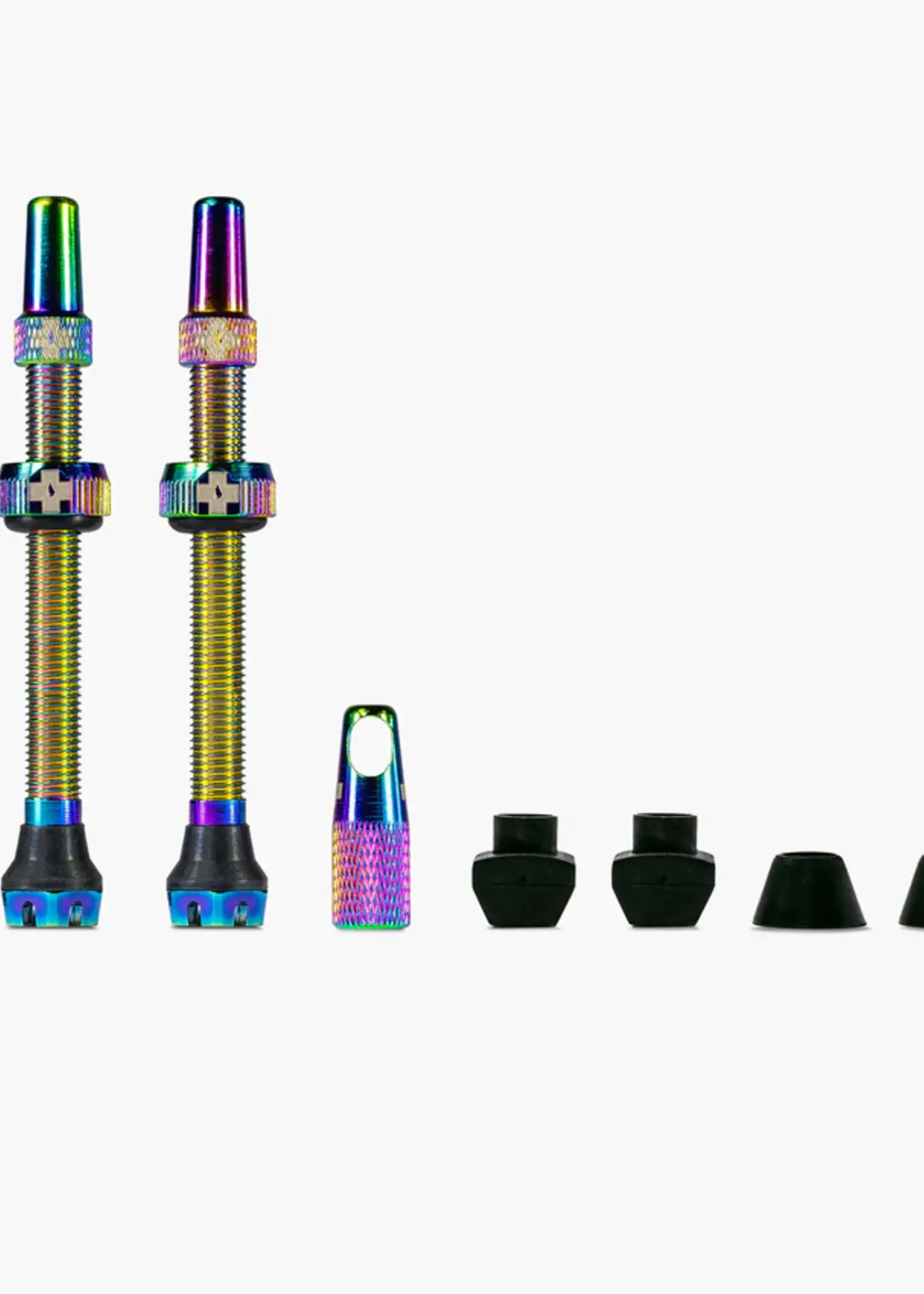 Muc-Off Muc-Off, V2, Tubeless Valve, Presta, 60mm, Iridescent, Pair
