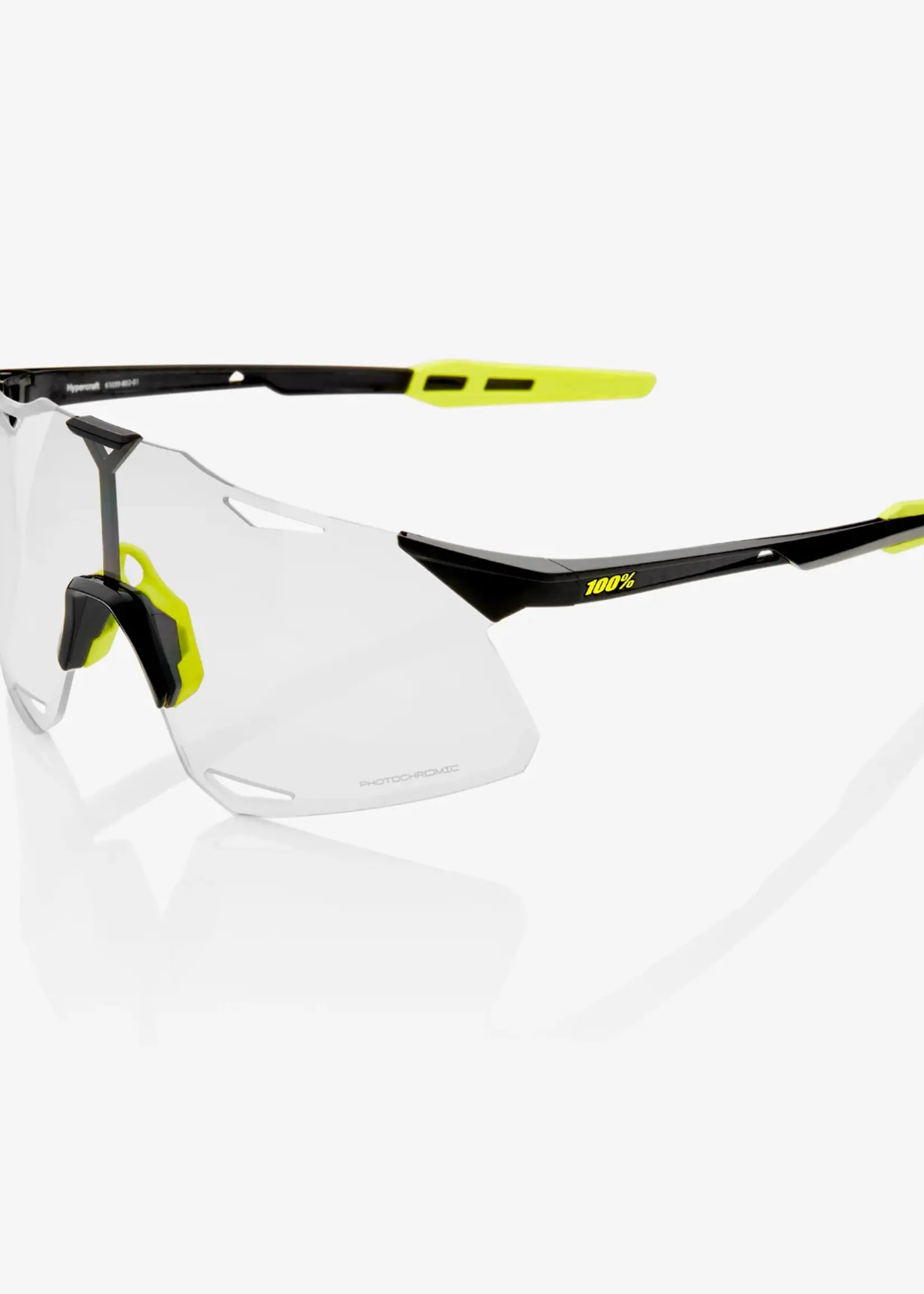 100% 100% Hypercraft Sunglasses, Gloss Black frame - Photochromic Lens