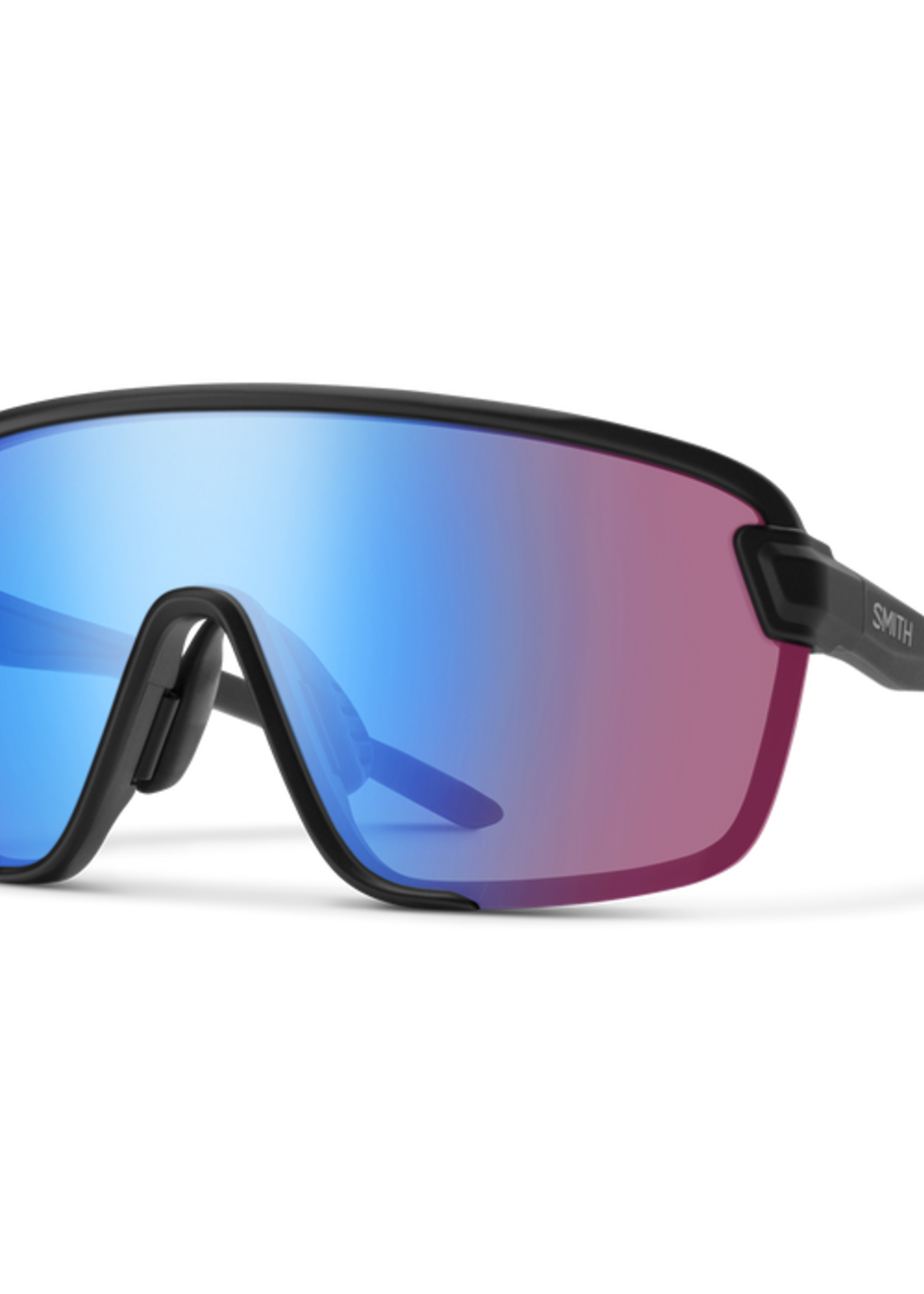 Smith Optics SMITH, Bobcat Matte Black / ChromaPop Low Light Rose Blue Mirror