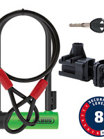 Abus Abus, Ultra 410K + Cobra, U-Lock, Key, 12mm, 106x230 mm, 4.2''x9'', Green