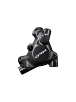 Shimano HYDRAULIC DISC BRAKE, BR-RX820, GRX, REAR, FLAT MOUNT, W/FIXING BOLT FOR MOUNT THICKNESS 25MM, W/O ADAPTER, W/L05A RESIN PAD (W/FIN) ONE