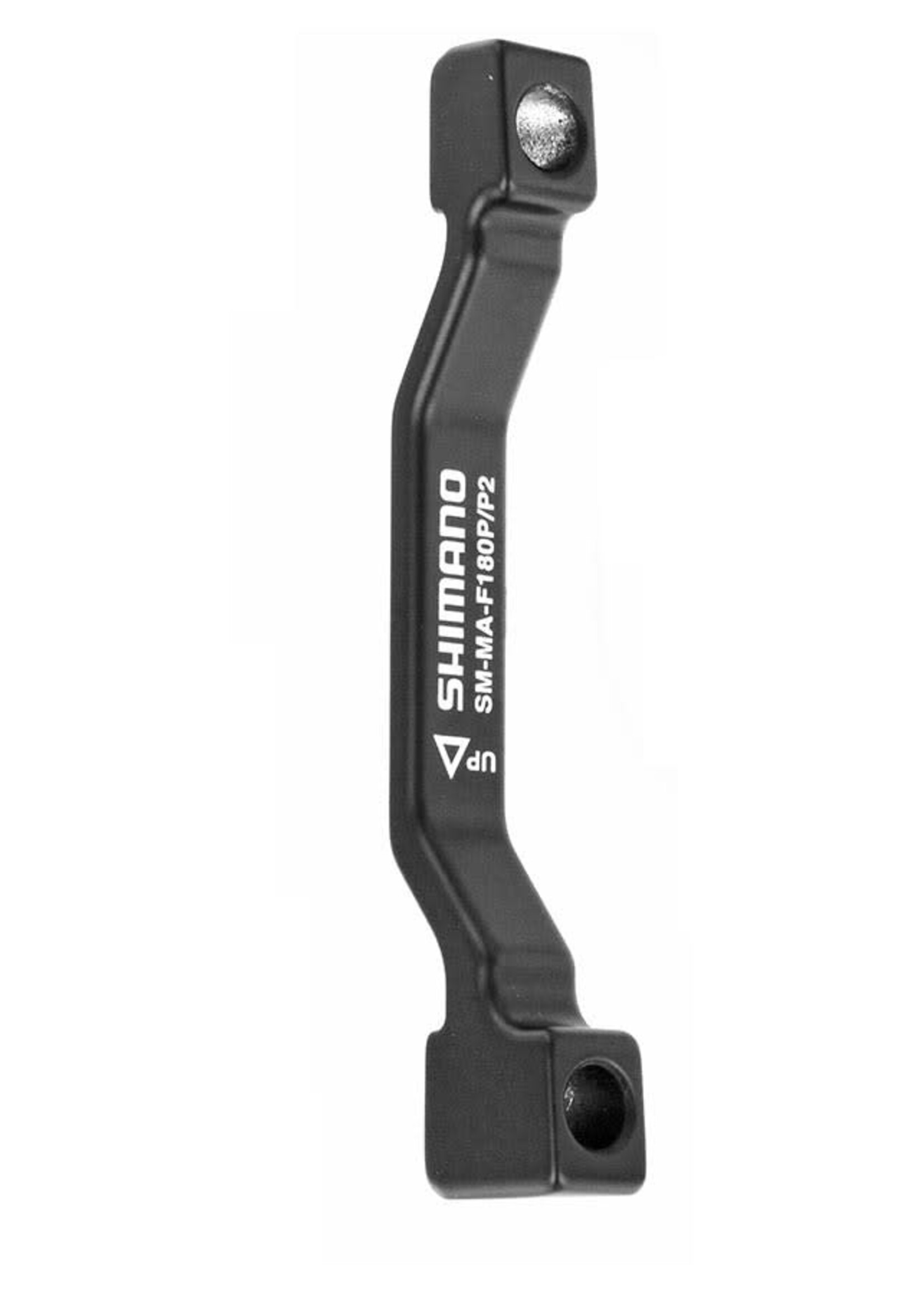 Shimano Shimano, SM-MA-F180P/P2, Disc brake adapter for Post Mount caliper, Front, Post Mount fork, 180mm rotor