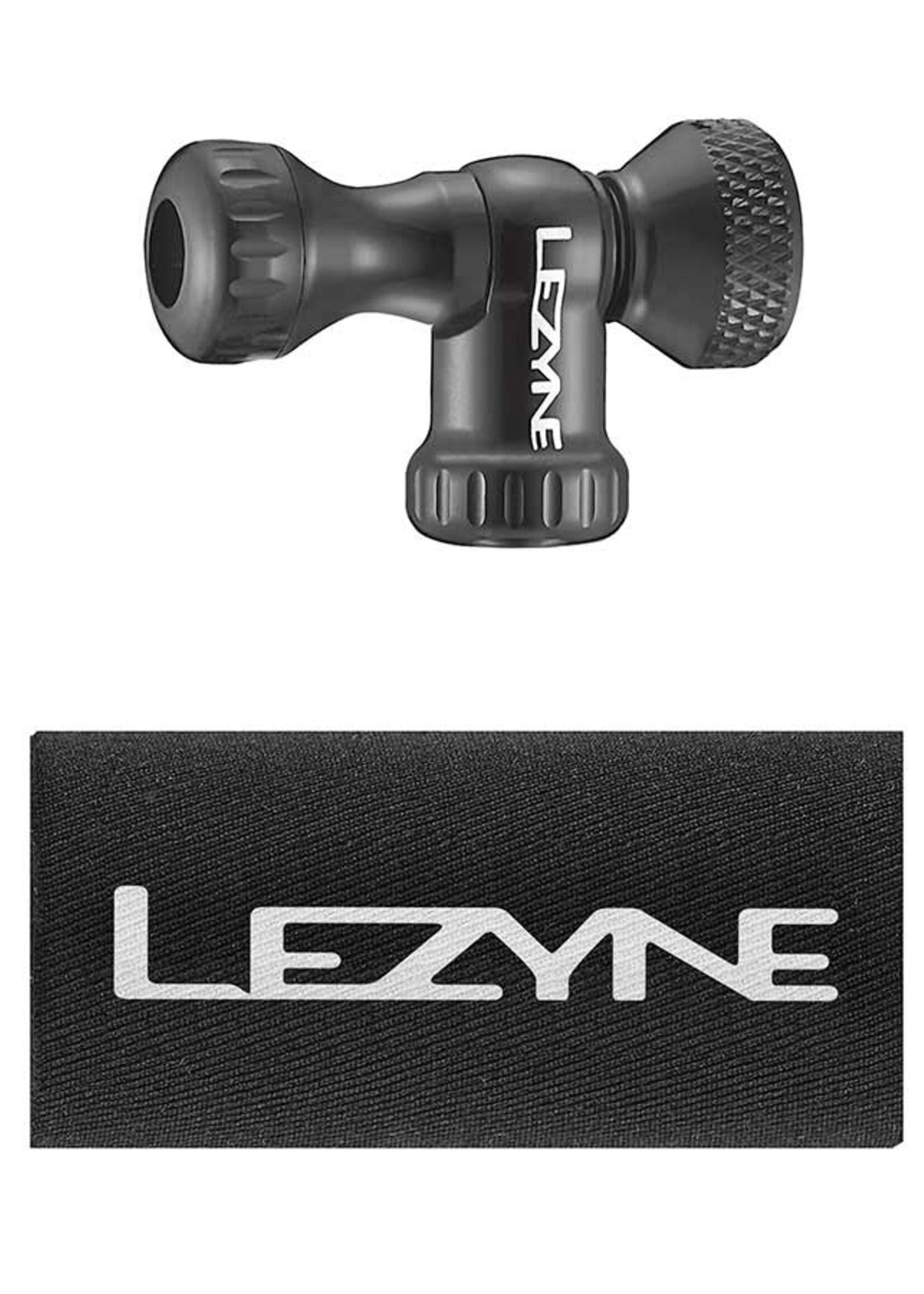 Lezyne Lezyne, Control Drive CO2, CO2 Inflator, Threaded, Presta, Schrader, Black, 1x25g
