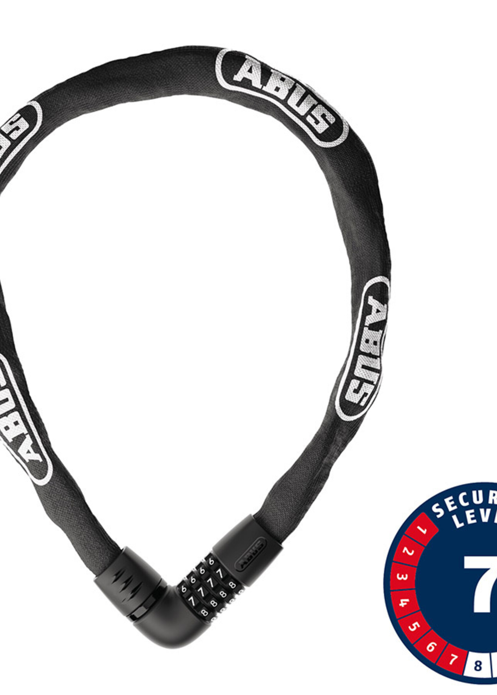 Abus Abus, Tresor 6807C, Chain Lock, Combination, 7mm, 85cm, 2.8', Black