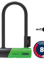 Abus Abus, Ultra 410K Mini, U-Lock, Key, 180 mm x 81mm, 3.19''x7'', SH34, Green