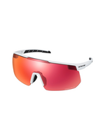 Shimano SHIMANO, S-PHYRE Magnetic, Matte Extra White Frame, Ridescape Road Lens/Ridescape Cloudy Spare