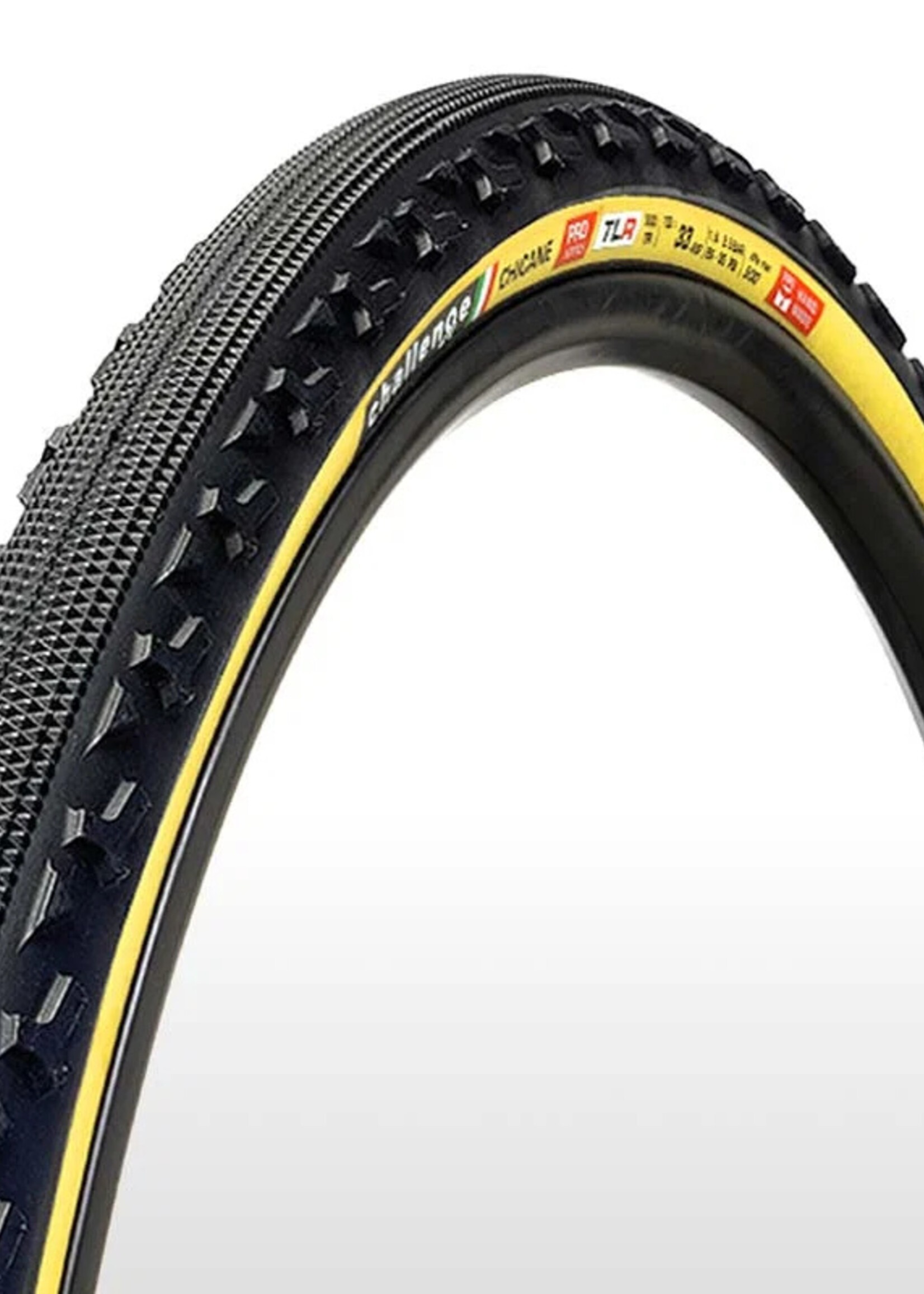 Challenge Challenge, Chicane Pro TLR Tire, 700 x 33, Tan