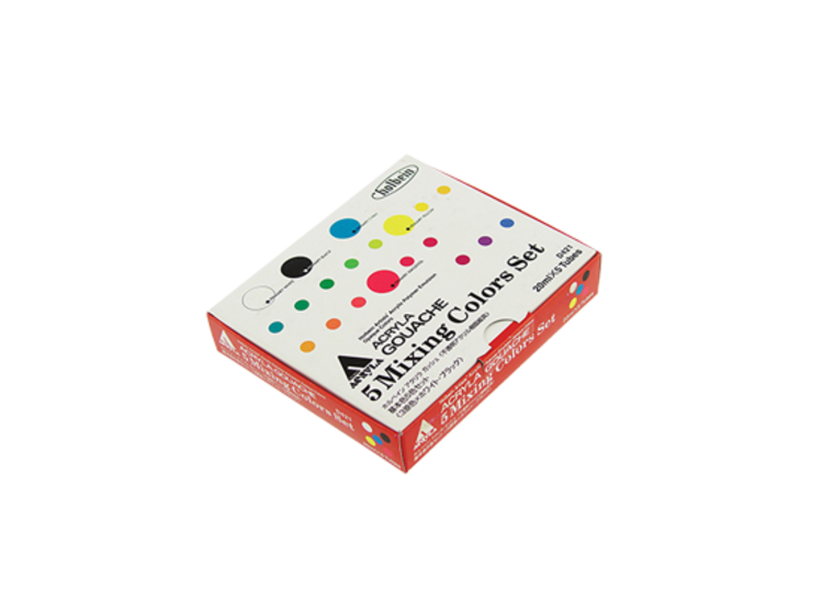 Holbein Acryla Gouache 5-Color 20ml Mixing Colors Set