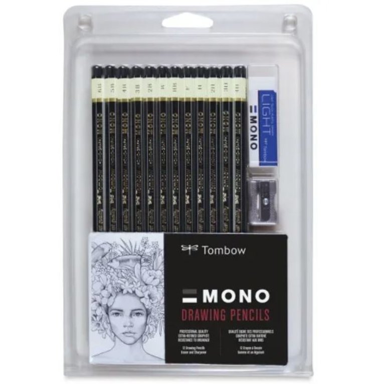 Tombow Mono Drawing 12 Pencil Set