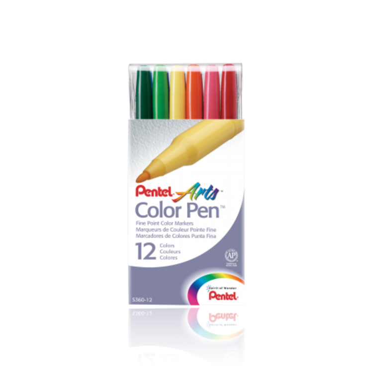 Pentel Color Pens (Set of 12)