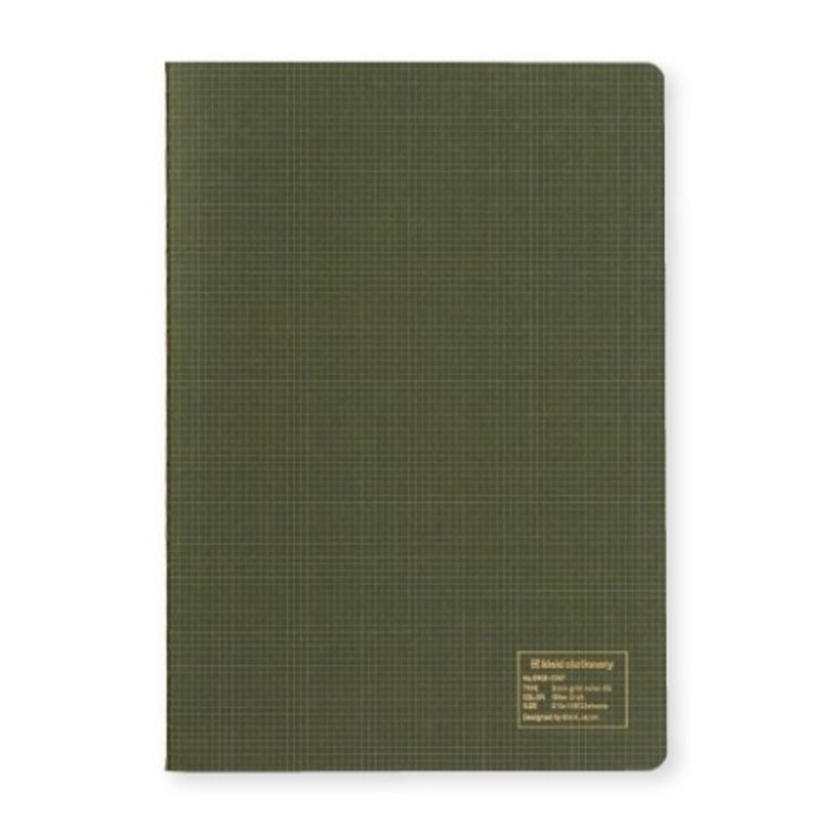 Kleid 2mm Grid Notebook A5 Olive Drab