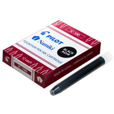 Pilot Fountain Pen Cartridge Refills Black (Pack of 12)
