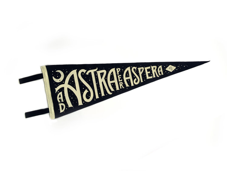 Wonder Fair Ad Astra pennant by WF & Nick Stahl