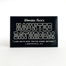 Wonder Fair Haunted Bathroom logo sticker