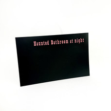 Wonder Fair Haunted Bathroom at Night Postcard