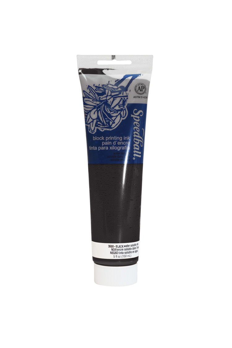 Speedball Water-Soluble Block Printing Ink 5 oz.- Black