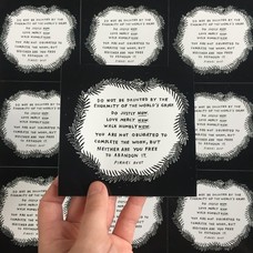 Grace D. Chin Pirkei Avot Avos Quote Sticker