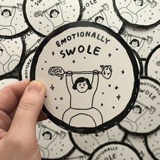 Grace D. Chin Emotionally Swole Sticker