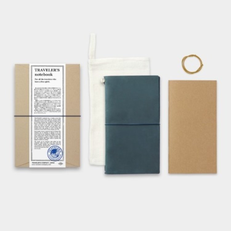 Midori Regular Size Blue Traveler's Notebook