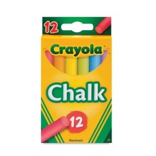 Crayola CHALK 12CT COLORED BX (36)