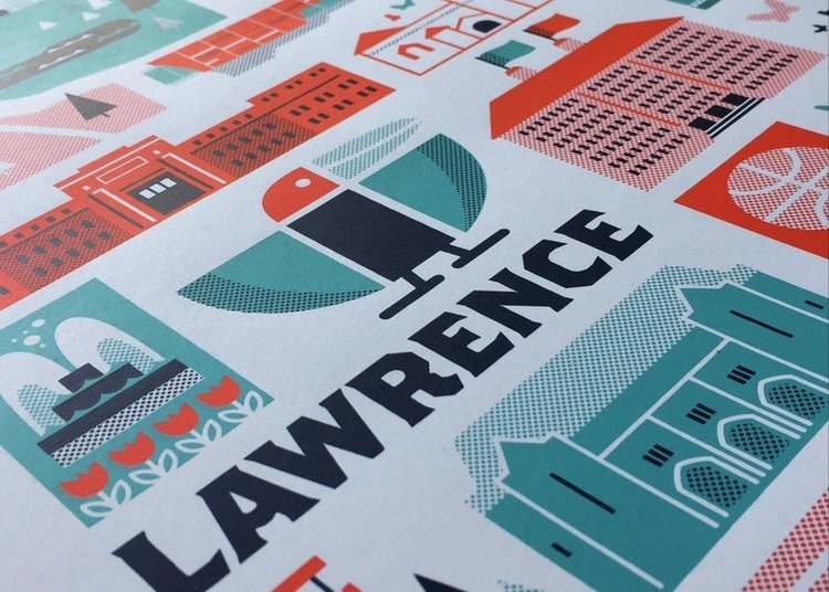 Patrick Giroux Lawrence Landmark Print