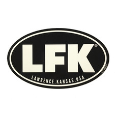 Leslie Kay LFK Sticker Oval Euro (Black)