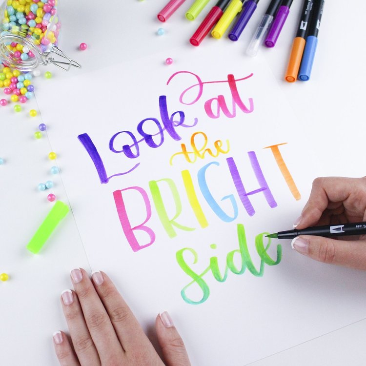 Tombow TOMBOW Dual Brush 10-Color Bright Pen Set