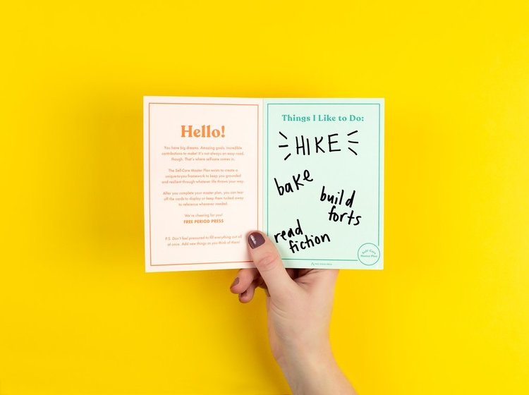 Free Period Press Self-Care Master Plan