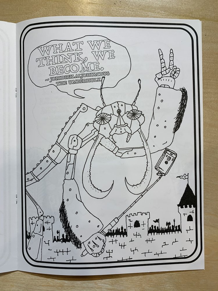 Adam Gnade Dungeons & Dragons Monsters Saying Inspirational Shit: The Coloring Book