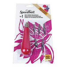 Speedball Lino Cutter Assortment No. 1, Carded