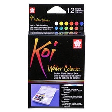 Sakura Koi Watercolors Pocket Field Sketch Box (12-Color Set)
