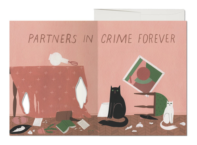 Red Cap Cards Cat Crimes card