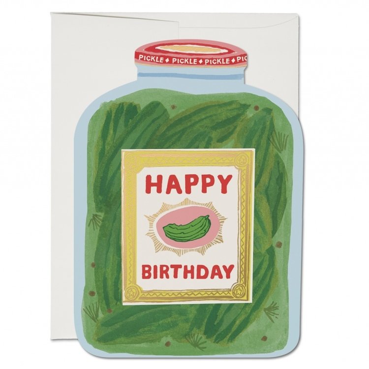 Red Cap Cards Pickle Birthday single card