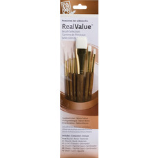 Princeton Real Value Brush Set of 6 (White Taklon)