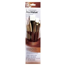 Princeton Real Value Brush Set of 5 (White Taklon)