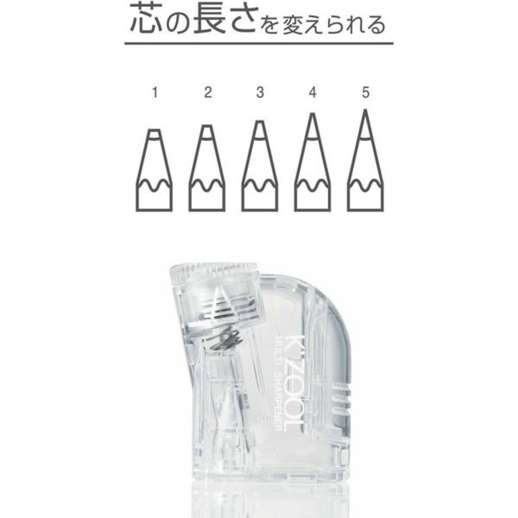 Kutsuwa K'ZOOL Pencil Sharpener (Adjustable Lead Length)