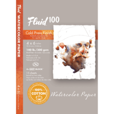 Global Art Materials Fluid 100 Watercolor Paper Blocks, 140lb