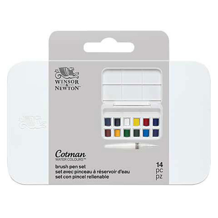 Winsor & Newton Cotman Water Colours Brush Pen Set (12 colours)