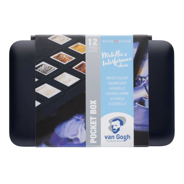 Van Gogh Watercolor Pocket Box Set, 12-Pan Specialty Selection Set