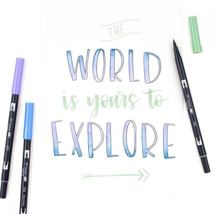 Tombow TOMBOW Dual Brush 10-Color Landscape Pen Set